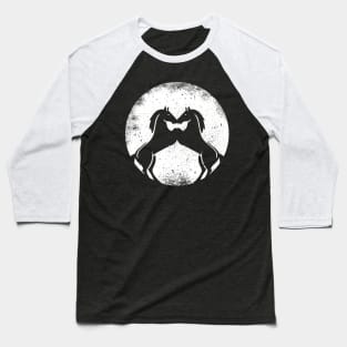 Horse Moon Icon Symbol Baseball T-Shirt